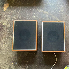 Sony Bookshelf Speakers Pair 2.0 Wired Wood Cabinets Brown/Black Rectangular