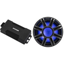 Kicker 48PXA6001 Weatherproof Powersport Mono Amp  12" 4 Ohm Premium Marine ...