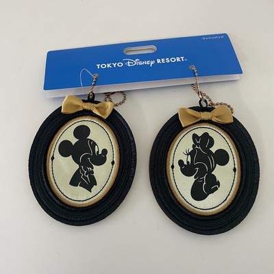 Disney Tokyo Japan Mickey Mouse Minnie Mouse Silhouette Keychain
