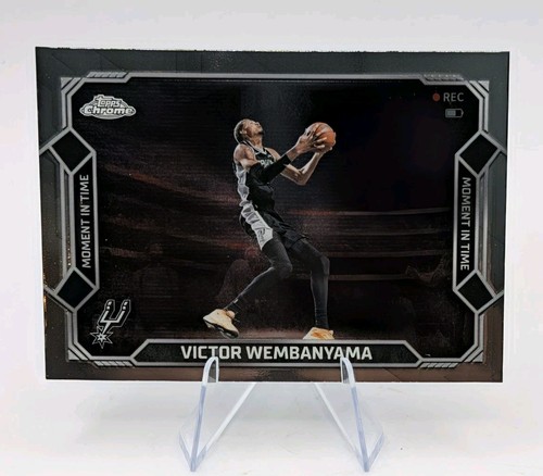 Topps 2025-26 Topps Chrome Update Moment in Time #MT-10 Victor Wembanyama Spurs
