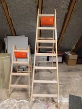 Layher 1059 Holzstehleiter, NEU