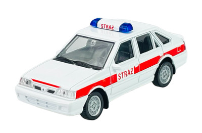WELLY POLONEZ CARO PLUS FIRE BRIGADE WHITE 1:43 DIE CAST METAL MODEL NEW IN BOX 