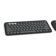 Logitech Compact Wireless Keyboard and Mouse Bundle Black QWERTY English