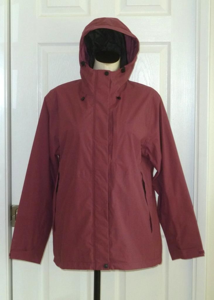 New ROHAN Mauve Rose Barricade Brecon Waterproof Hood Jacket Wm L SOLD OUT $300 image 4