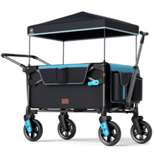 EVER ADVANCED Ultra-Compact Wagon Stroller for 2 Kids  Canopy  Push/Pull  OB