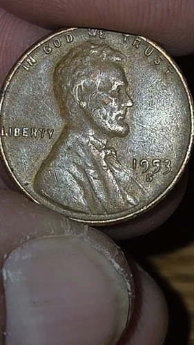 1953-S Lincoln Wheat Penny Cent Brown and Circulated