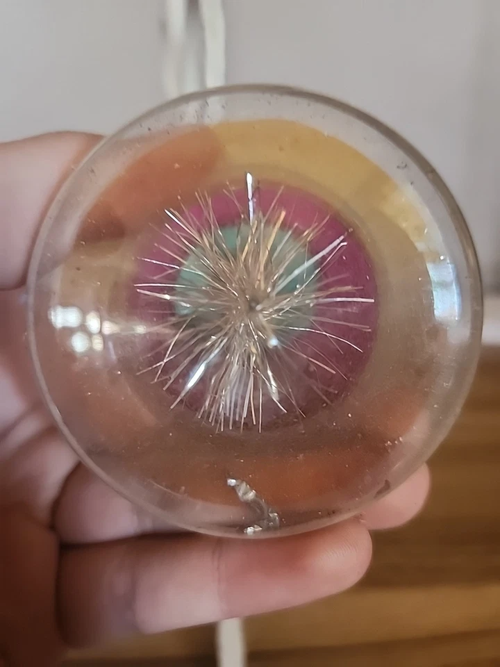 Винтажное рождественское украшение Shiny Brite в форме атомной елки - Изображение 3 из 3