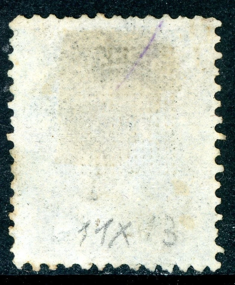USA 1867 Washington 12¢ Black E Grill Scott #90 VFU P270 - Image 2 of 4
