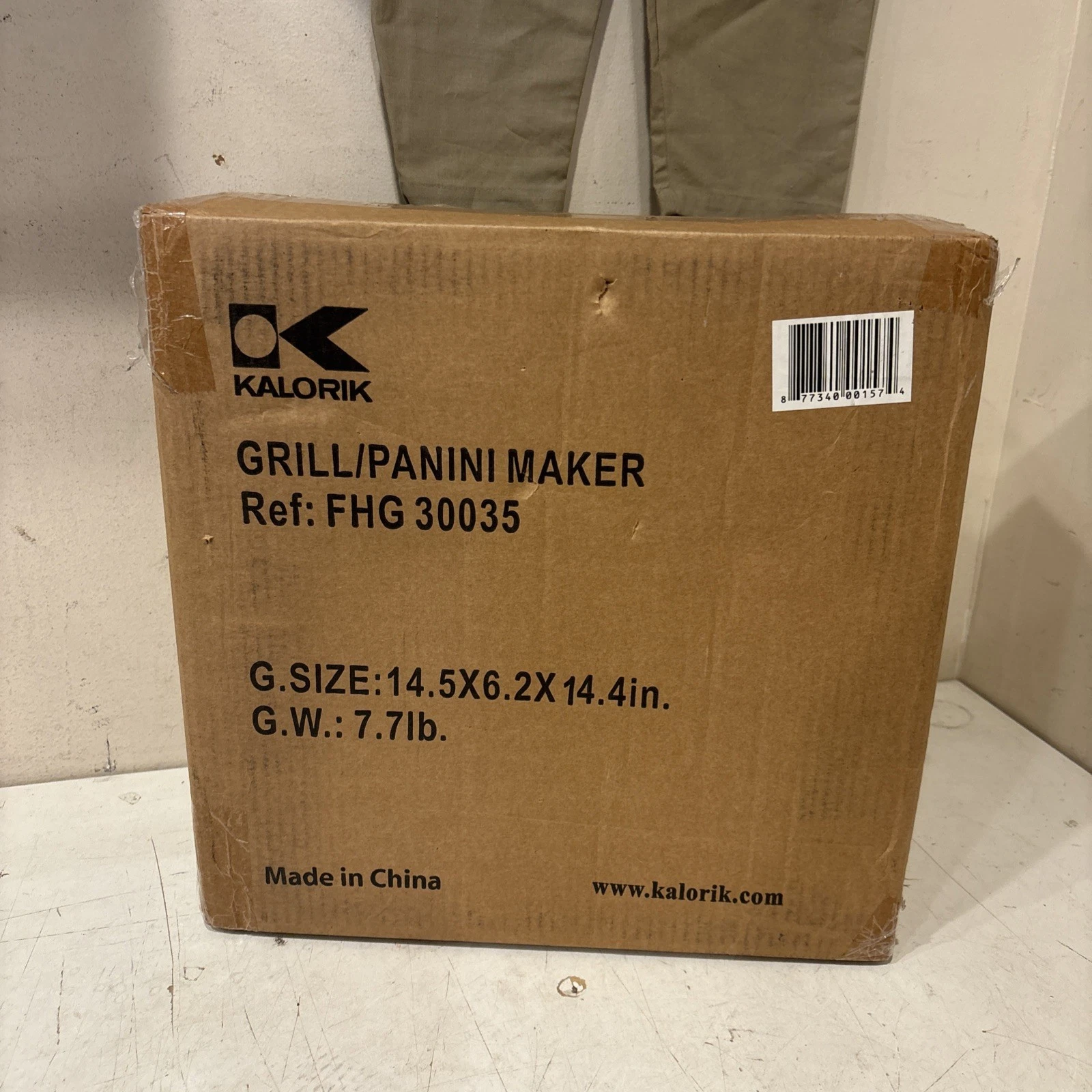 New In Sealed Box Kalorik Grill/Panini Maker 14.5" x 6.2" x 14.4”
Opens in a new window or tab