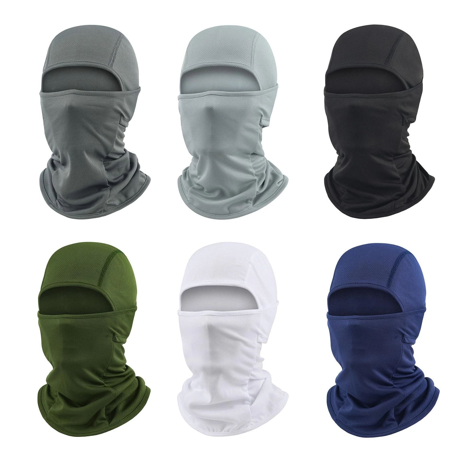6 Packs Ski Sun UV Protection Hood Breathable, Balaclava for Men - Motorcycle...