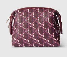 NEW Gucci GG Supreme Shadow Zip Closure Toiletry Cosmetic Bag Pouch
