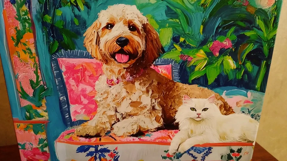 500PC SPRINGBOK PUZZLE--FLORAL COMPANIONS--COMPLETE 2025 RELEASE - Image 3 of 3