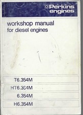Workshop manual for diesel engines - T6, HT6, 6, H6  (série 354M) - 1979