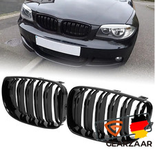 NIEREN GRILL DOPPELSTEG PASST FÜR BMW 1ER E81 E87 E82 E88 07-13 GLÄZEND SCHWARZ