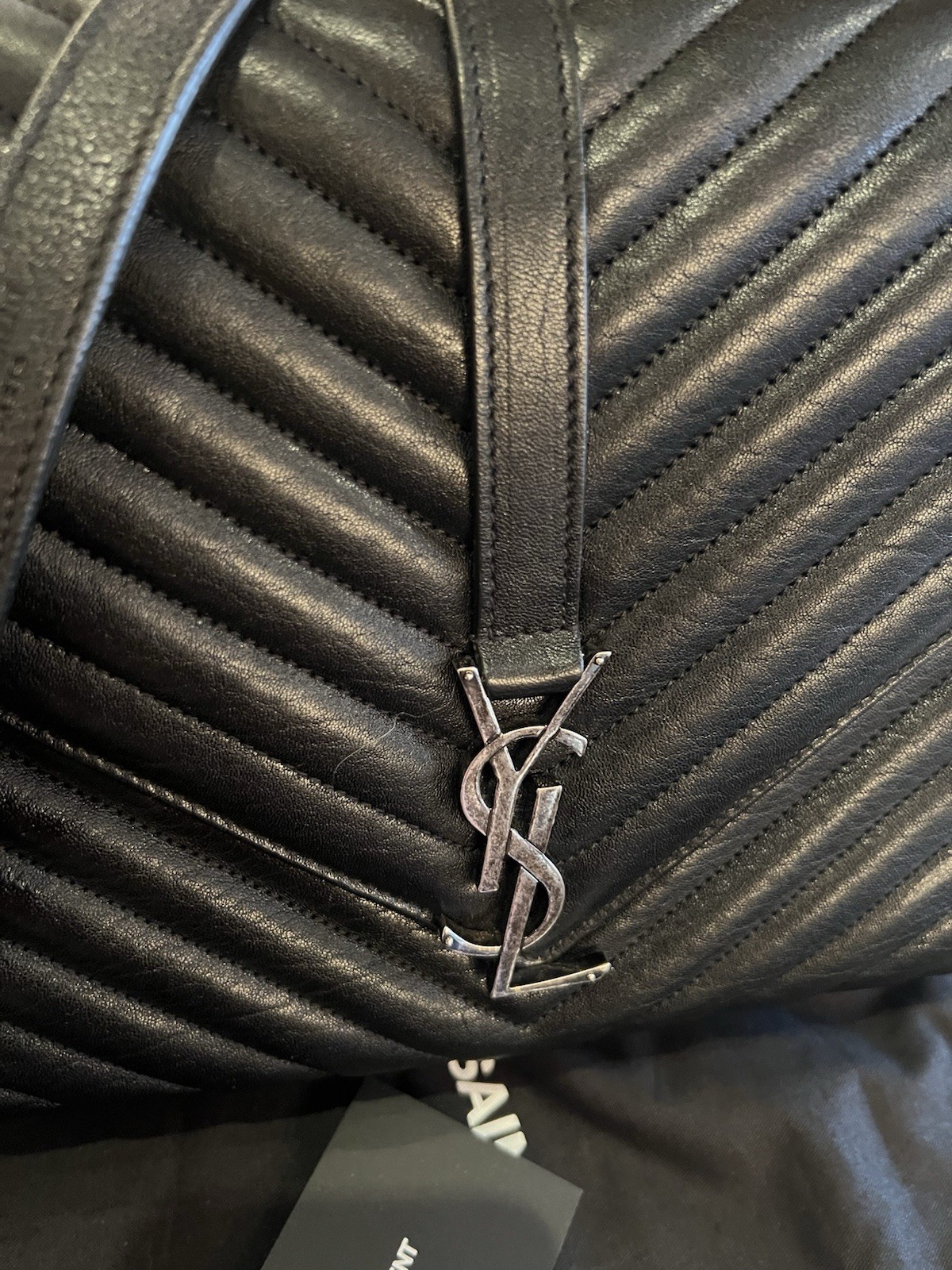 YSL Saint Laurent grande college nero