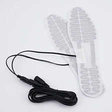 1pair Winter Outdoor Sports Heating insoles sheet Film 12V Foot Warmer Socks