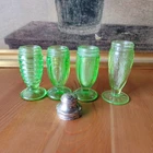 Vintage Green Depression Glass Shaker Lot – Hazel-Atlas & Hocking Mixed Patterns