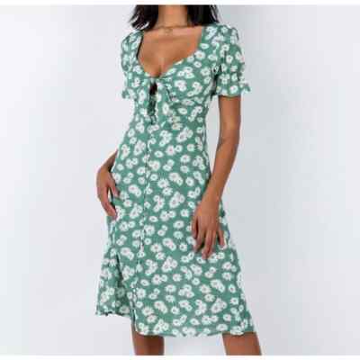 green emerald velvet dress Vasiliki Maxi Dress White / Green Floral