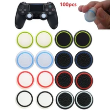 100pcs Thumbstick Grips Caps Cover for Ps5 Ps4 PS3 Xbox X Xbox 360 Controller