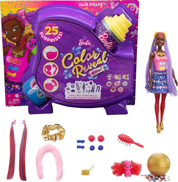 Barbie HBG40 Color Reveal Bows Haarwechsel Puppe-image