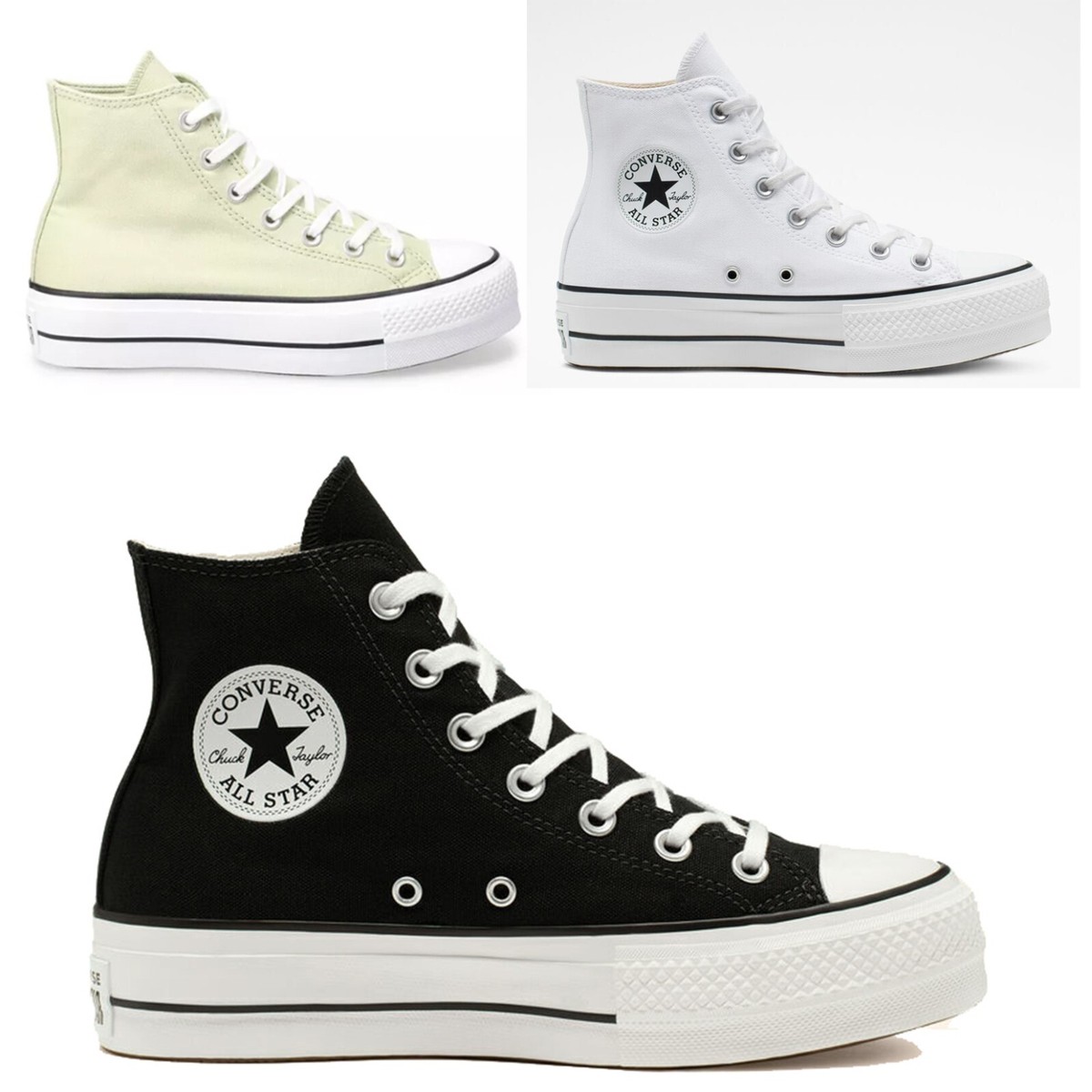 Women Converse Chuck Taylor All Star Lift Platform High Hi Top 560846C&period; BNIB&period;