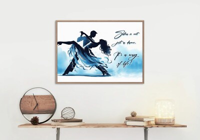 Salsa Tanzen Eine Lebensweise Inspiration Zitat lateinamerikanische Rhythmen Sport Leidenschaft Poster