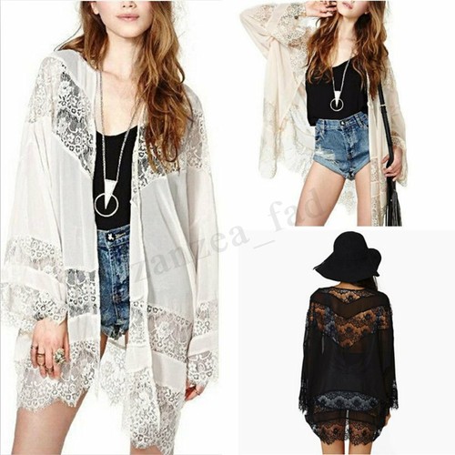 UK Womens Lace Crochet Summer Beach 