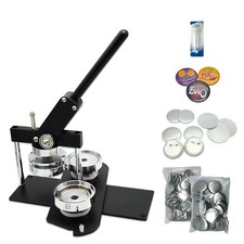 KIT - 75mm 3" Button Maker-B400  Round Mould  100 Pin Parts  Circle Cutter