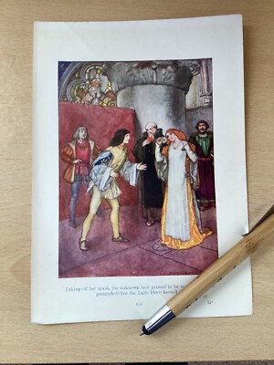 Scene from Shakespeare,s, MUCH ADO ABOUT NOTHING, Act V, Scene IV, Antique Print