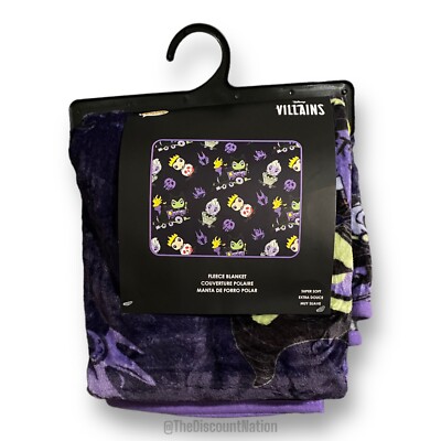 Disney Villains Train Fleece Throw Blanket Funko Pop! 48'' x 60'' New with Tag