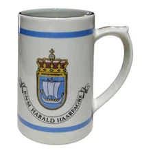 Johan Thomsen Bergen Figgjo Stein Mug K-N-M HARALD HAARFAGRE Norway 20-41