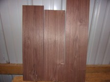 3 PC WALNUT LUMBER WOOD KILN DRIED BOARDS LOT 1889V END MATCHED 1/2" THICK