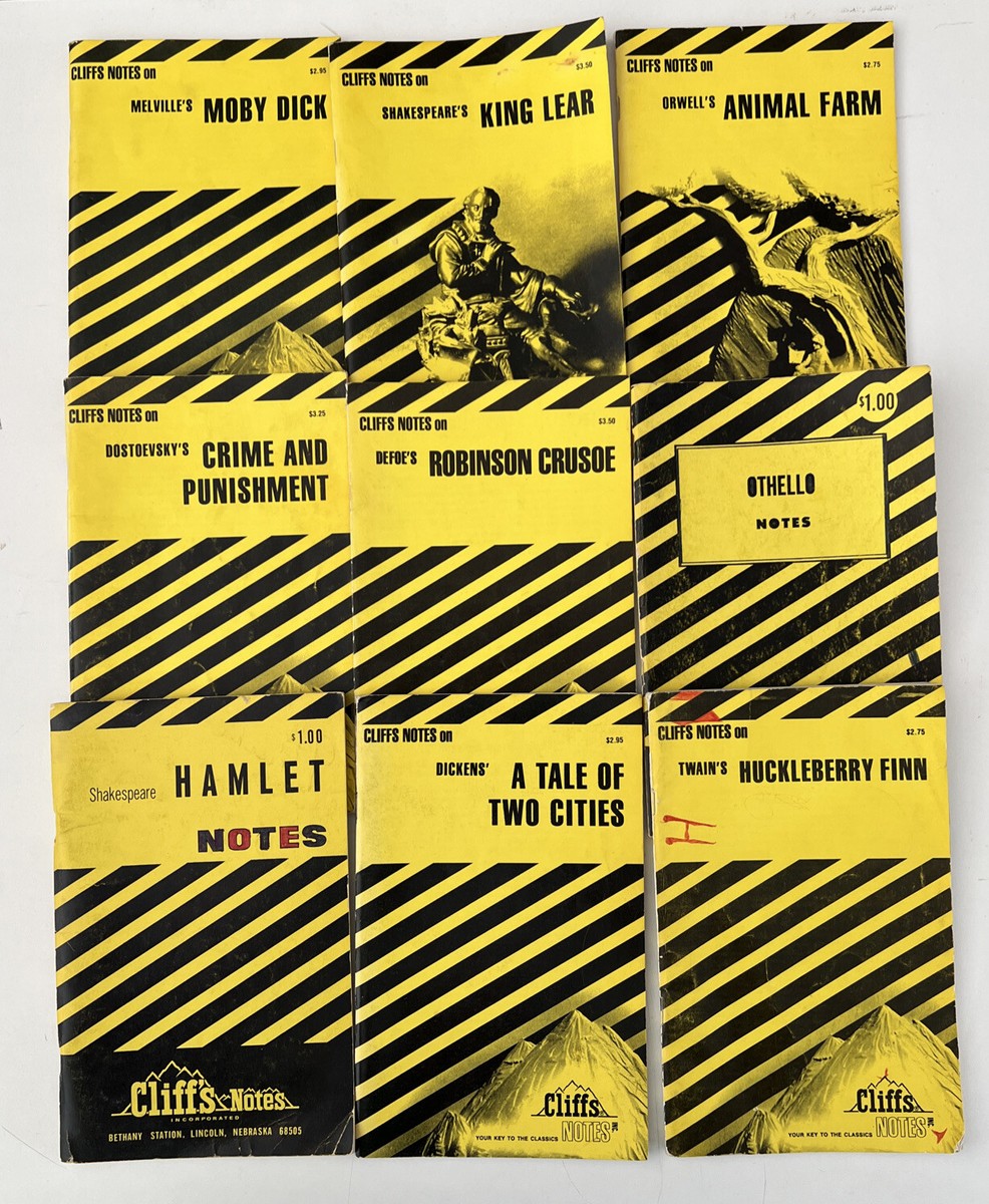 CliffsNotes 作品集 16冊セット Cliffs Notes - Lot Of 9 Books - Paperback - See Full Description