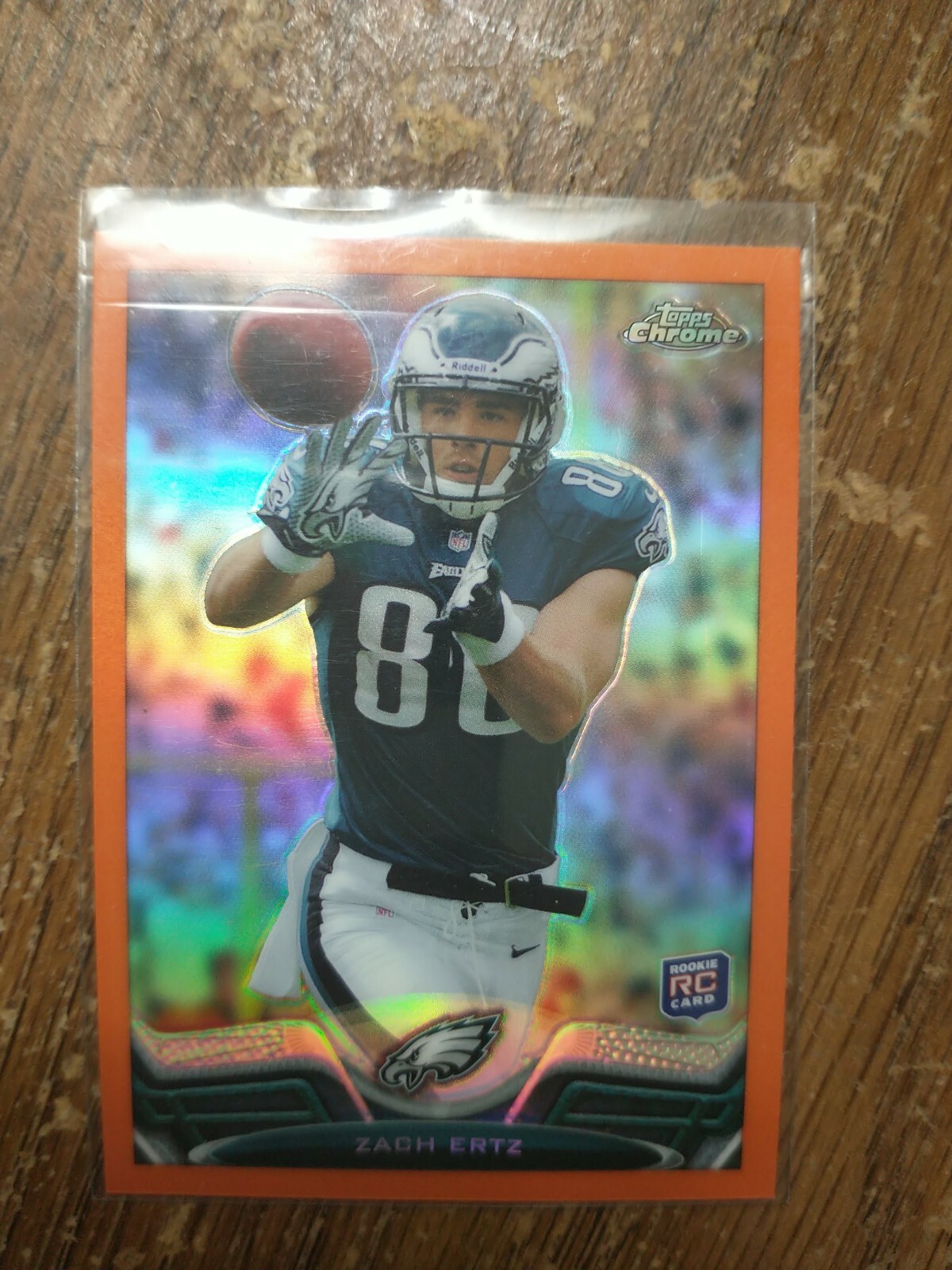 2013 Topps Chrome Zach Ertz  ROOKIE #76 Orange Refractor Philadelphia Eagles