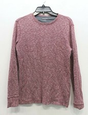 Banana Republic Mens Heather Dusty Pink Full Sleeve Scoop Neck Sweatshirt M