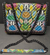 Borsa a tracolla donna ALDO Greenwald multicolore finta pelle di serpente pitone usata in ottime condizioni