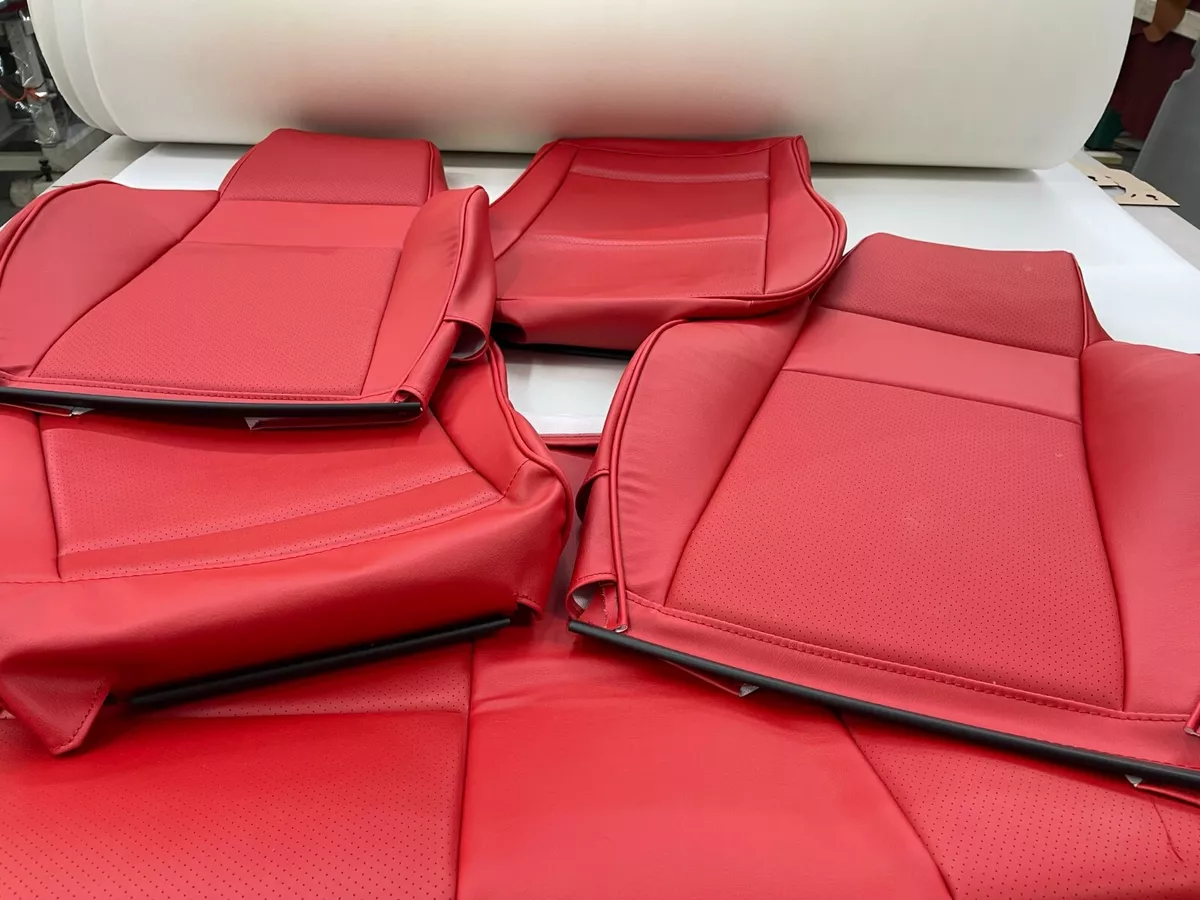 1989 1998 Geo tracker Seat upholstery covers kit BT RED Front and Rear set