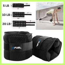 5 10 20lbs Adjustable Arm Leg Weights Wrist Ankle Exercise Gym Workout Training