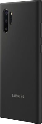 Samsung Galaxy Note10+ Silicone Case Protective Cover Slim Soft Touch Black New
