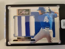 Arjun Nimmala Prospect Swatch Silver 24/25 2024 Panini Three and Two Baseball
