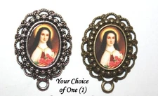 One Small (1 inch) Rosary Center Part | Rosary Supplies | St. Therese of Lisieux