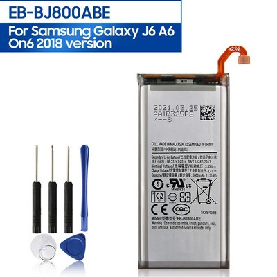Phone Battery EB-BJ800ABE For Samsung GALAXY J6 A6 On6 2018 A600F J600 3000mAh