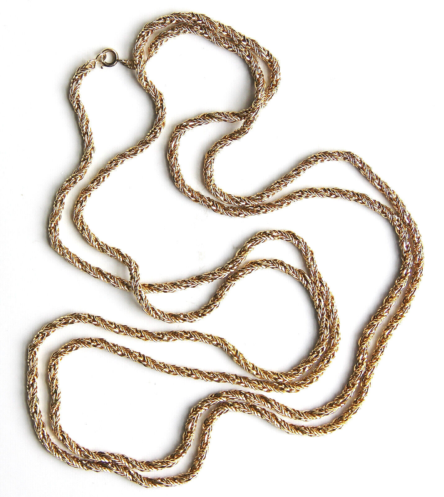 1973 Grosse Germany Gold Plated Twisted Chain Link Ex… Gem