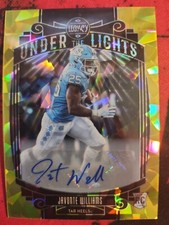 2021 Legacy Javonte Williams Under the Lights RC Yellow Diamond Auto #/25 Bronco