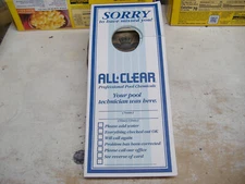 Swimming Pool Man Technician was Here Door Tags.