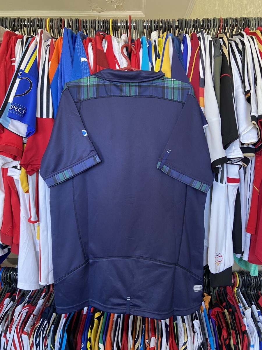 2019 SCOTLAND RUGBY UNION SHIRT JERSEY MACRON LIMITED EDITION sz L