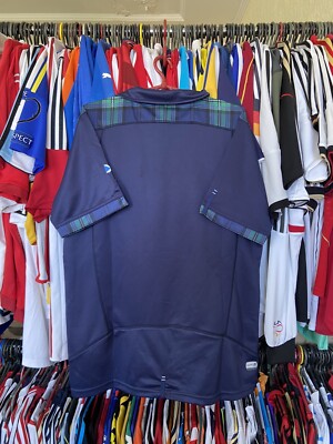 スコットランド代表 ワールドカップ2019　ラガーシャツ ネイビー　macron 2019 SCOTLAND RUGBY UNION SHIRT JERSEY MACRON LIMITED EDITION sz L