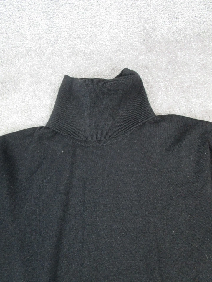 Vestido suéter Theory para mujer mediano negro lana tejido blusa Foto 2 de 4