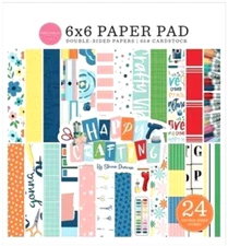 Craft Crafts Painting Sewing Scrapping Happy Crafting 6" Carta Bella Paper Pad