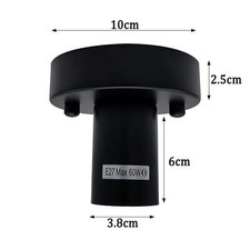 Minimalist Fixture Vintage E27 Lamp Holder Edison Bulb Flush Mount Ceiling Light